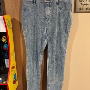 Time and Tru Blue Acid Wash Jeggings